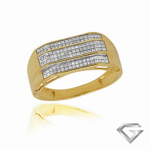 10KT Gents Diamond Ring 0.25ct