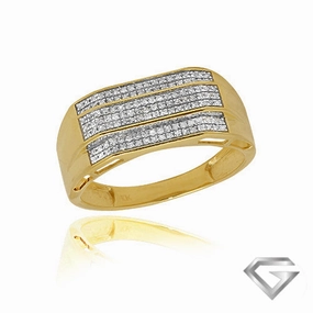 10KT Gents Diamond Ring 0.25ct