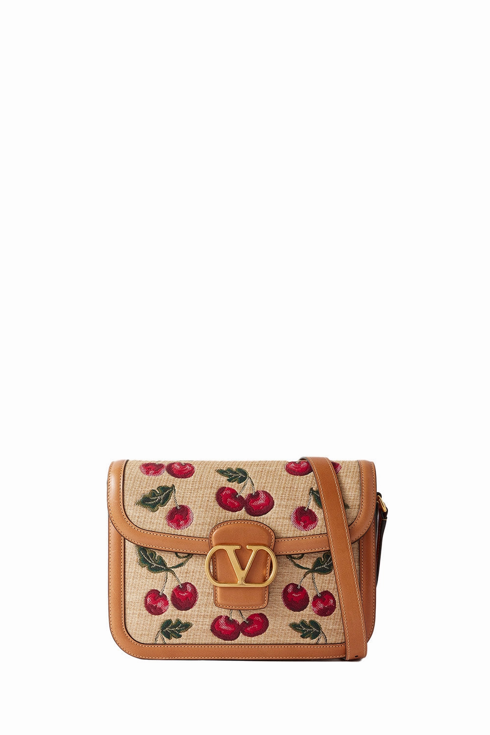9To5 Faux Raffia-Jacquard And Leather Shoulder Bag