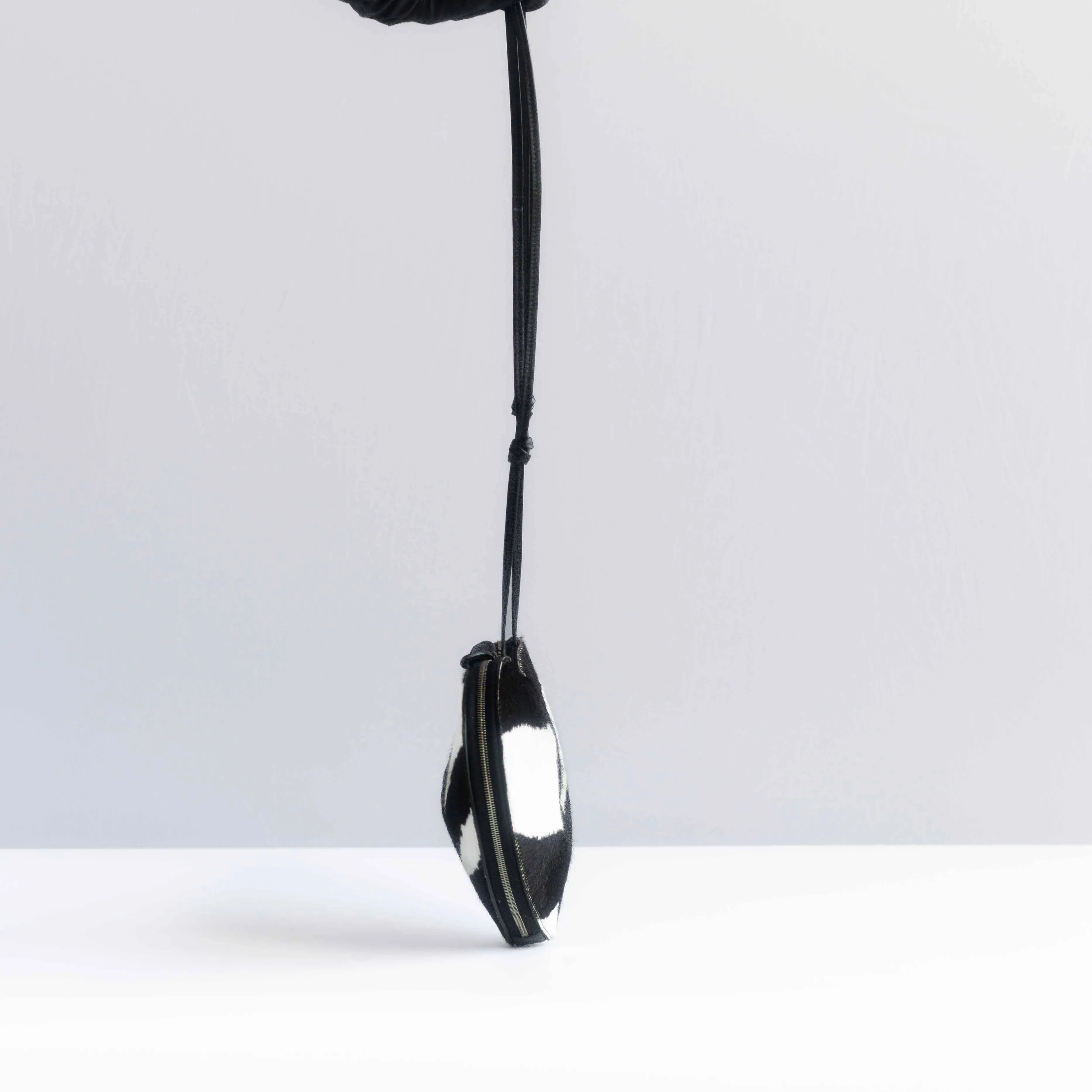 ALAIA - BAG LE COEUR HEART-SHAPED ANIMAL PRINT LEATHER