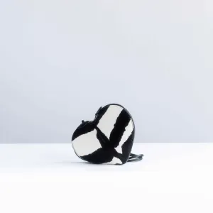 ALAIA - BAG LE COEUR HEART-SHAPED ANIMAL PRINT LEATHER