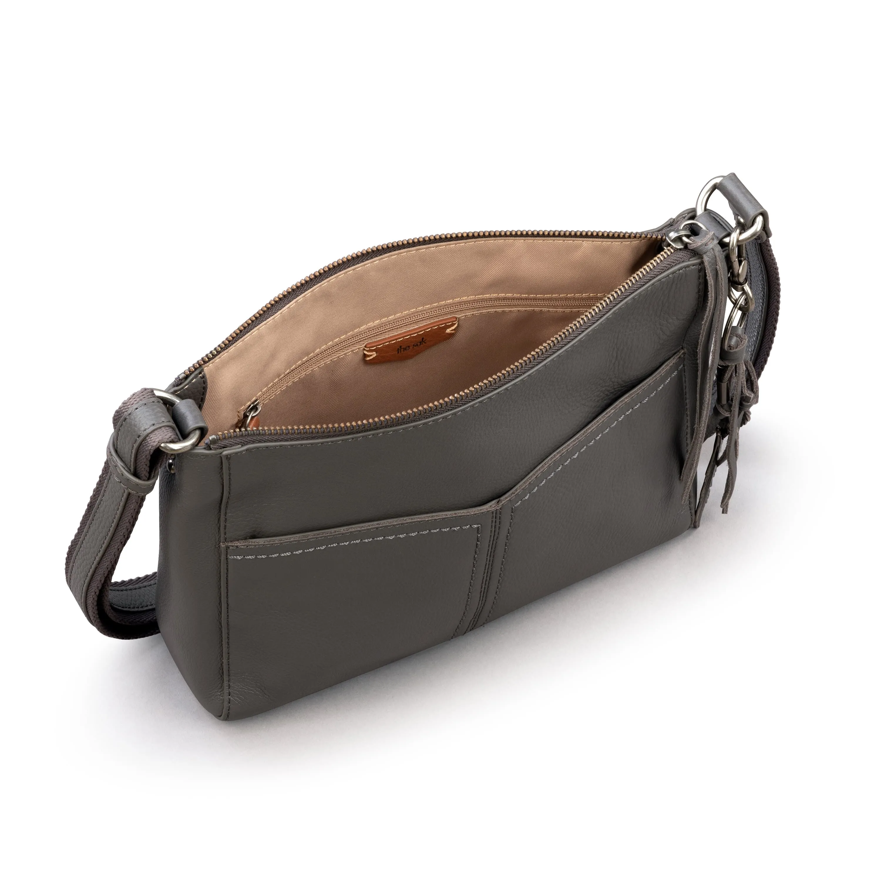 Alameda Crossbody - Leather - Slate
