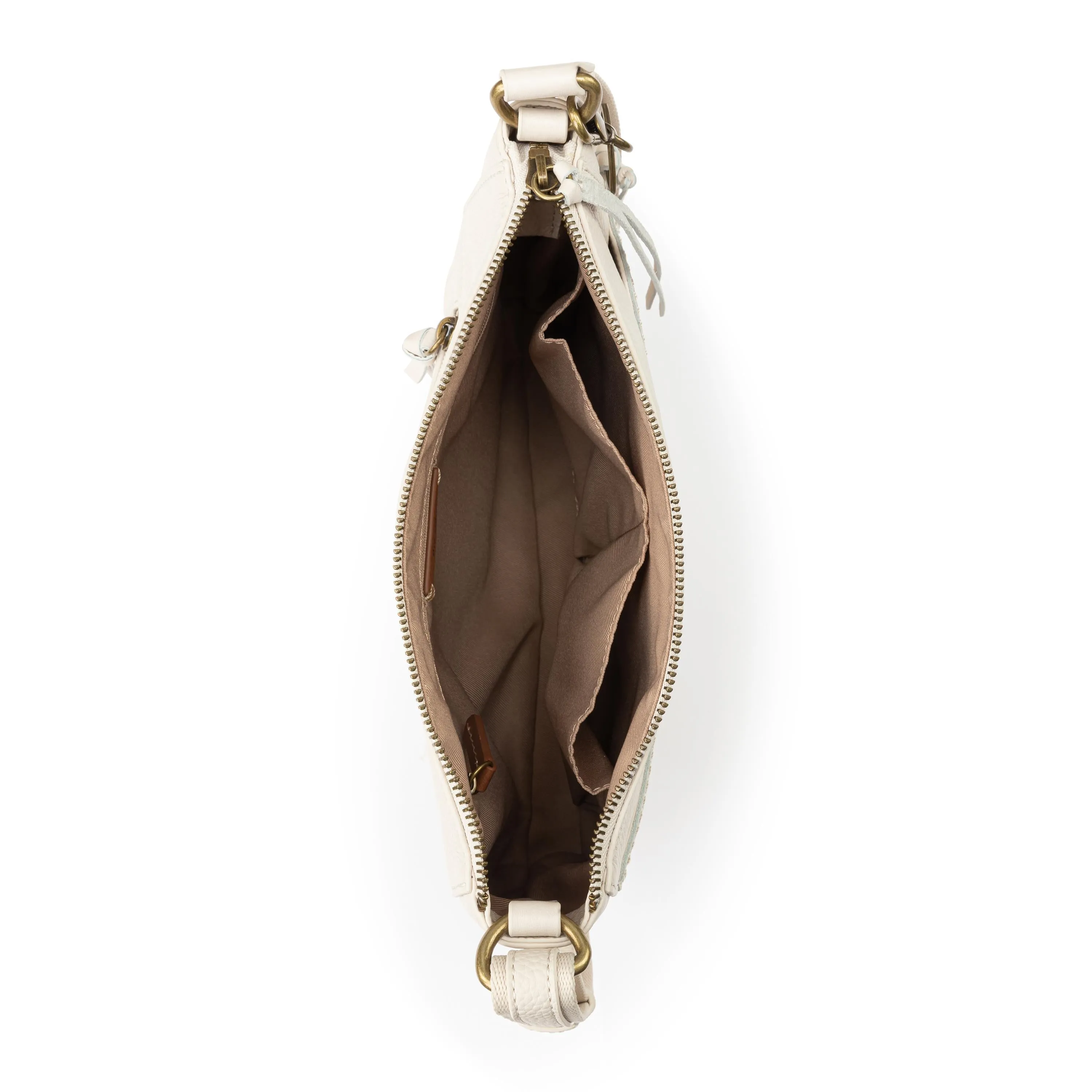 Alameda Crossbody - Leather - Stone