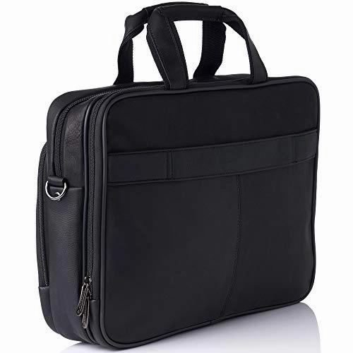 Alpine Swiss Messenger Bag Colombian Leather 15.6 Laptop Briefcase Portfolio