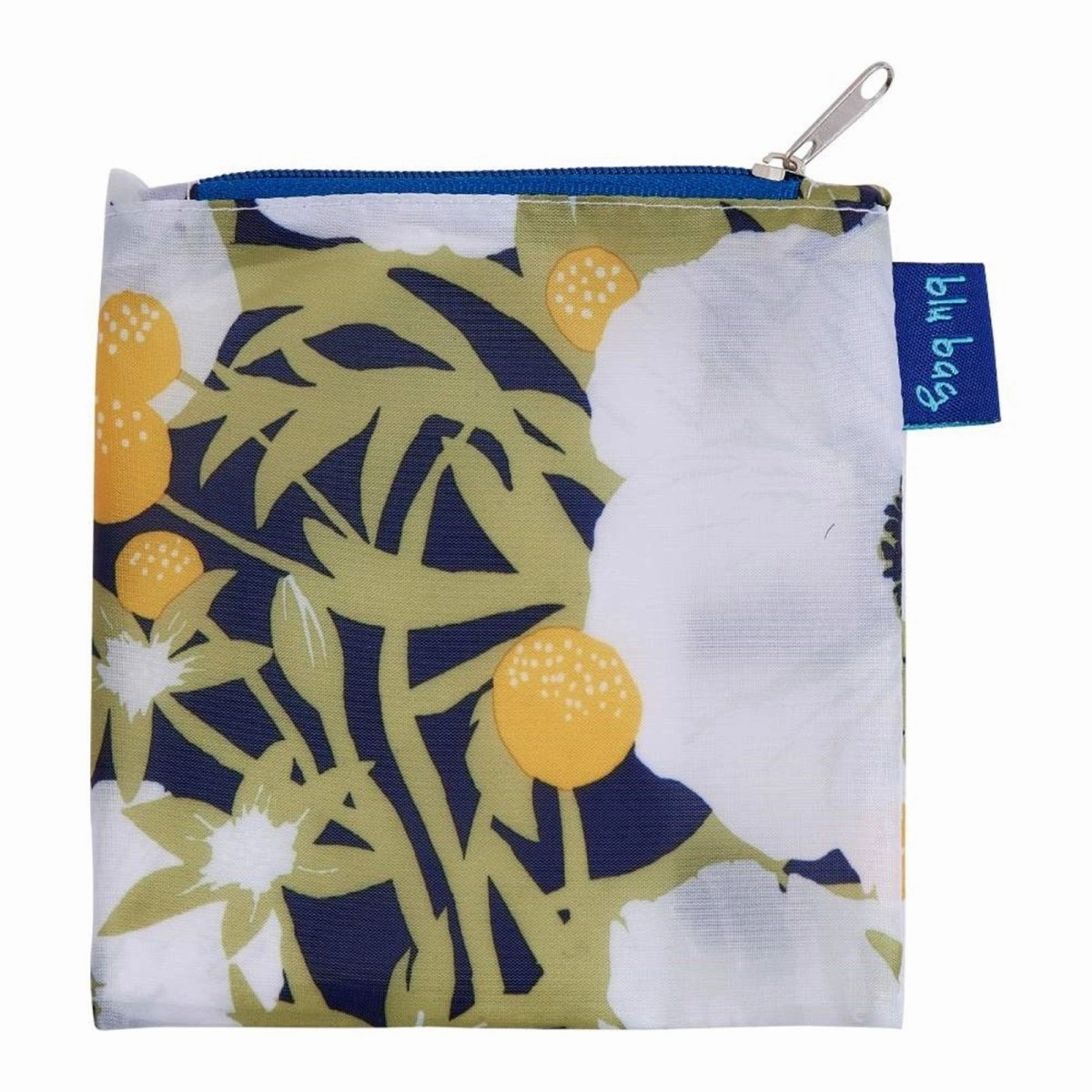 Anemone Poppy blu Reusable Shopping Bag-Machine washable