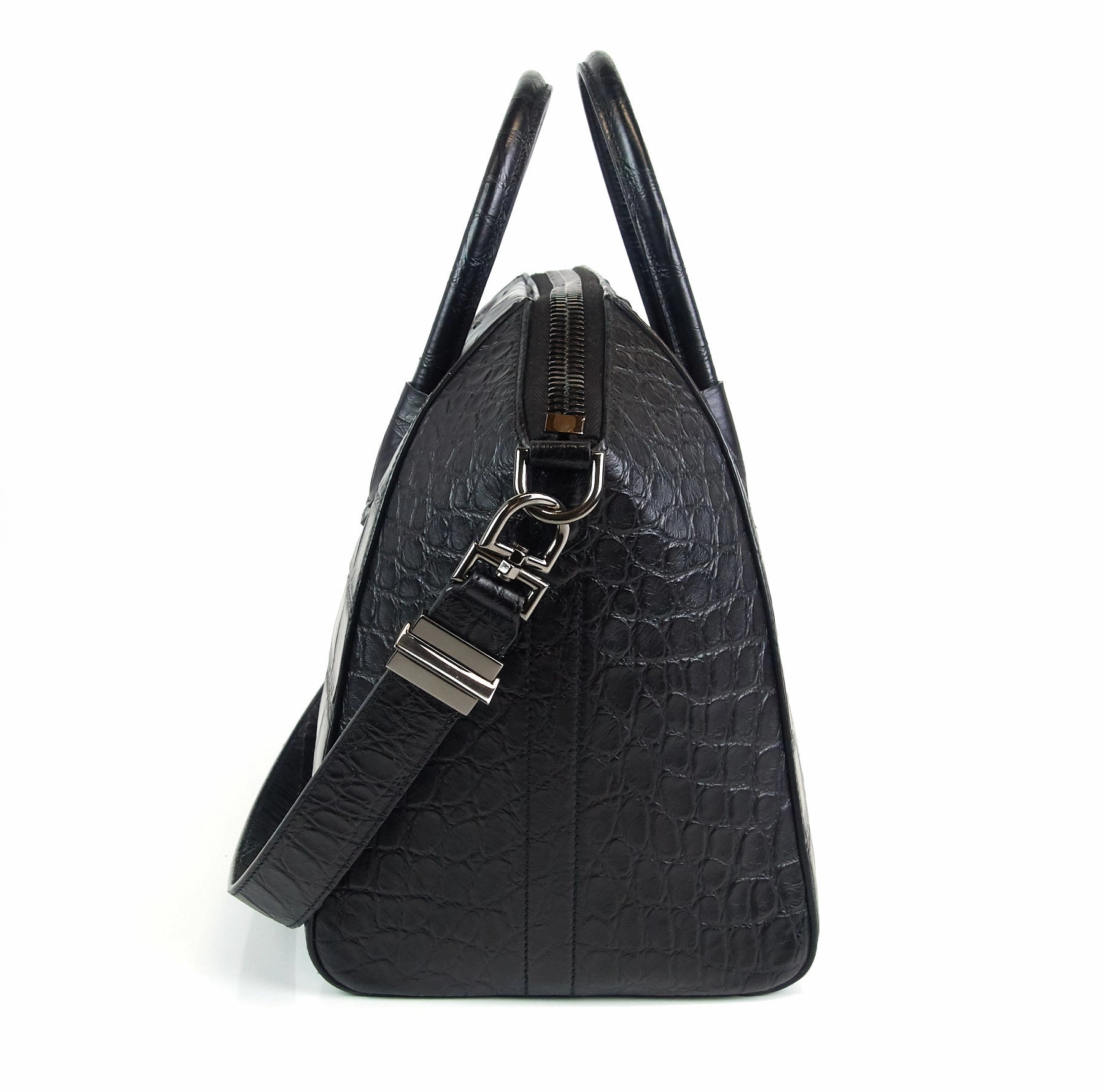 Antigona Crocodile Embossed Calf Leather Medium Bag