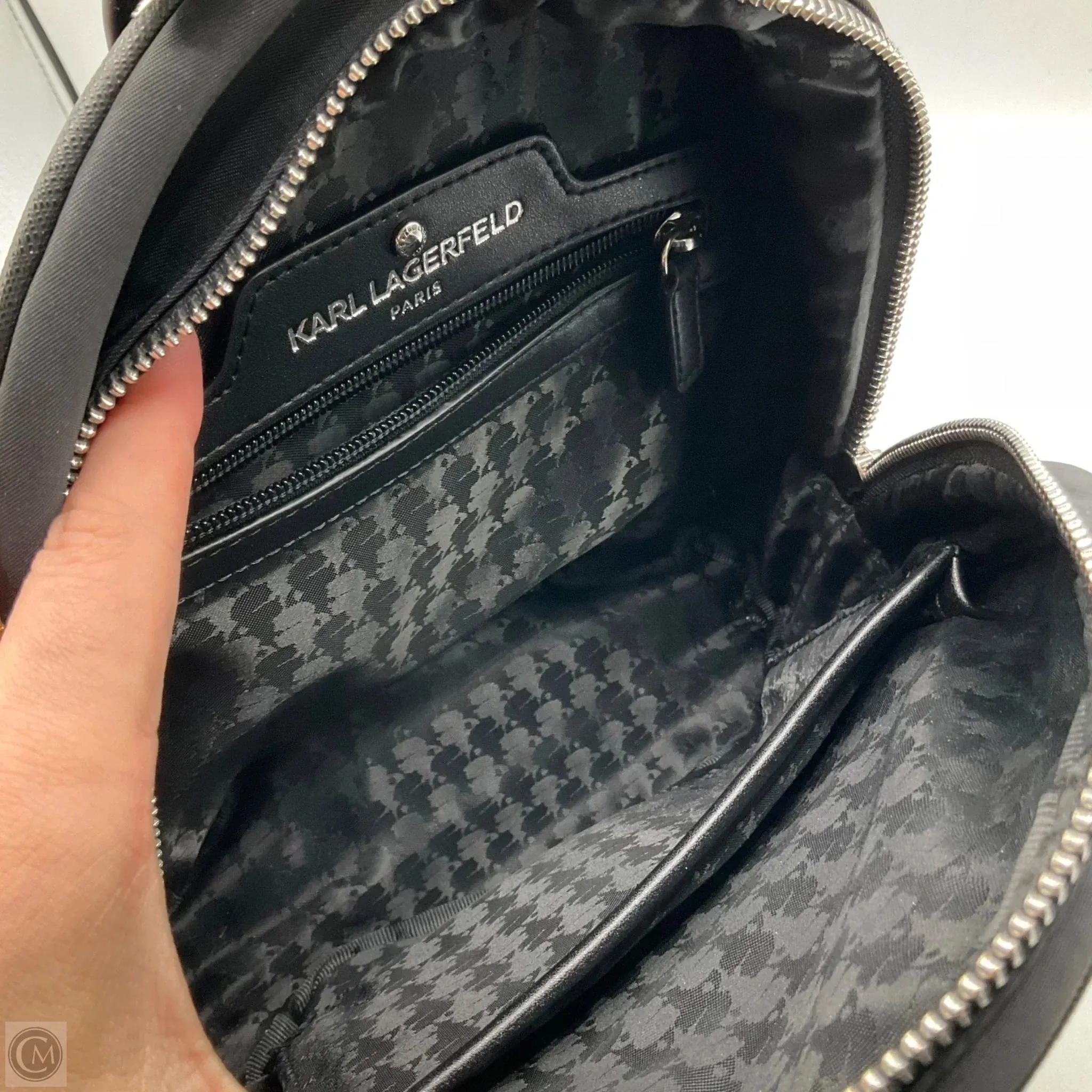 Backpack Designer By Karl Lagerfeld, Size: Small