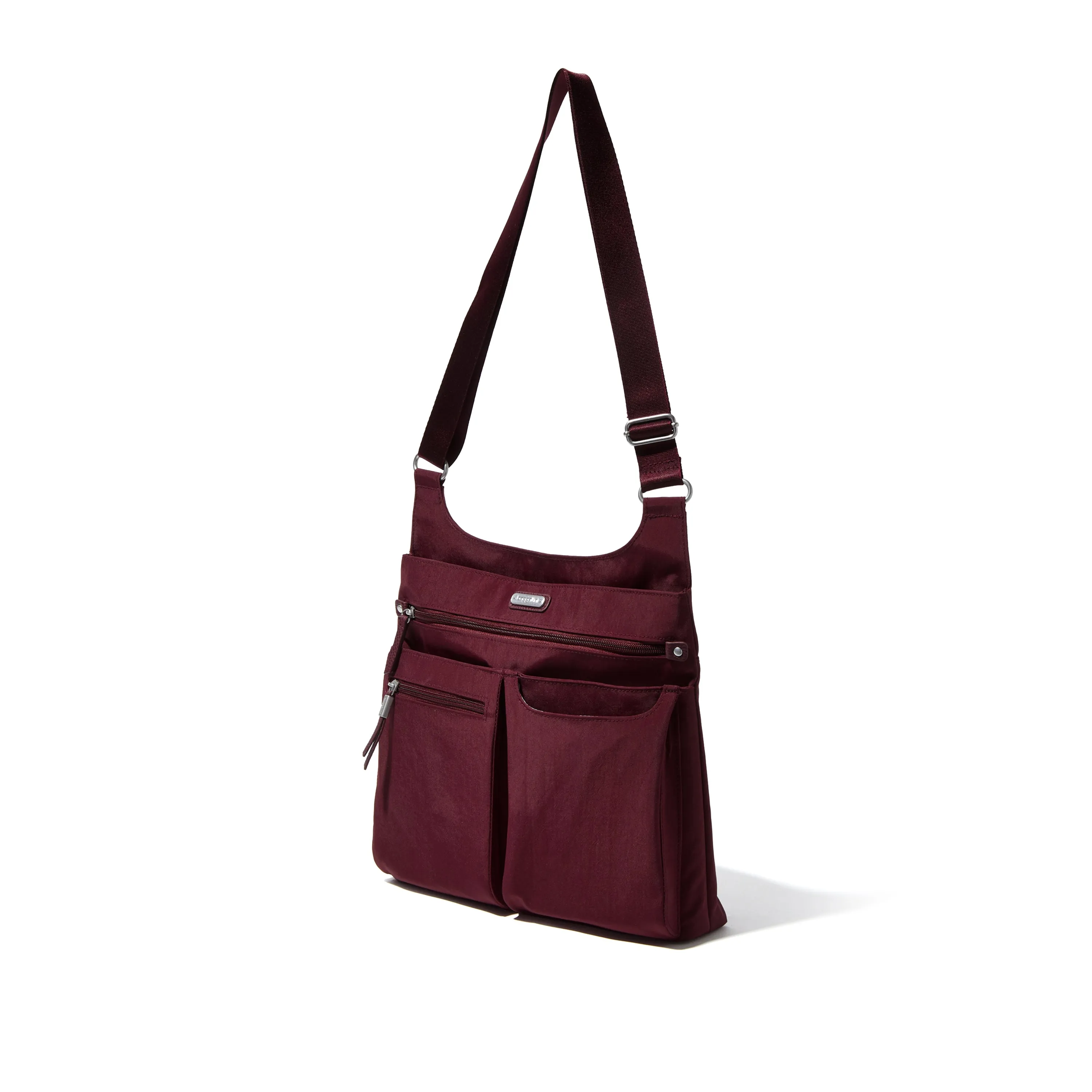 baggallini On Track Zip Crossbody with RFID phone wristlet