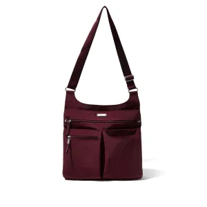 baggallini On Track Zip Crossbody with RFID phone wristlet