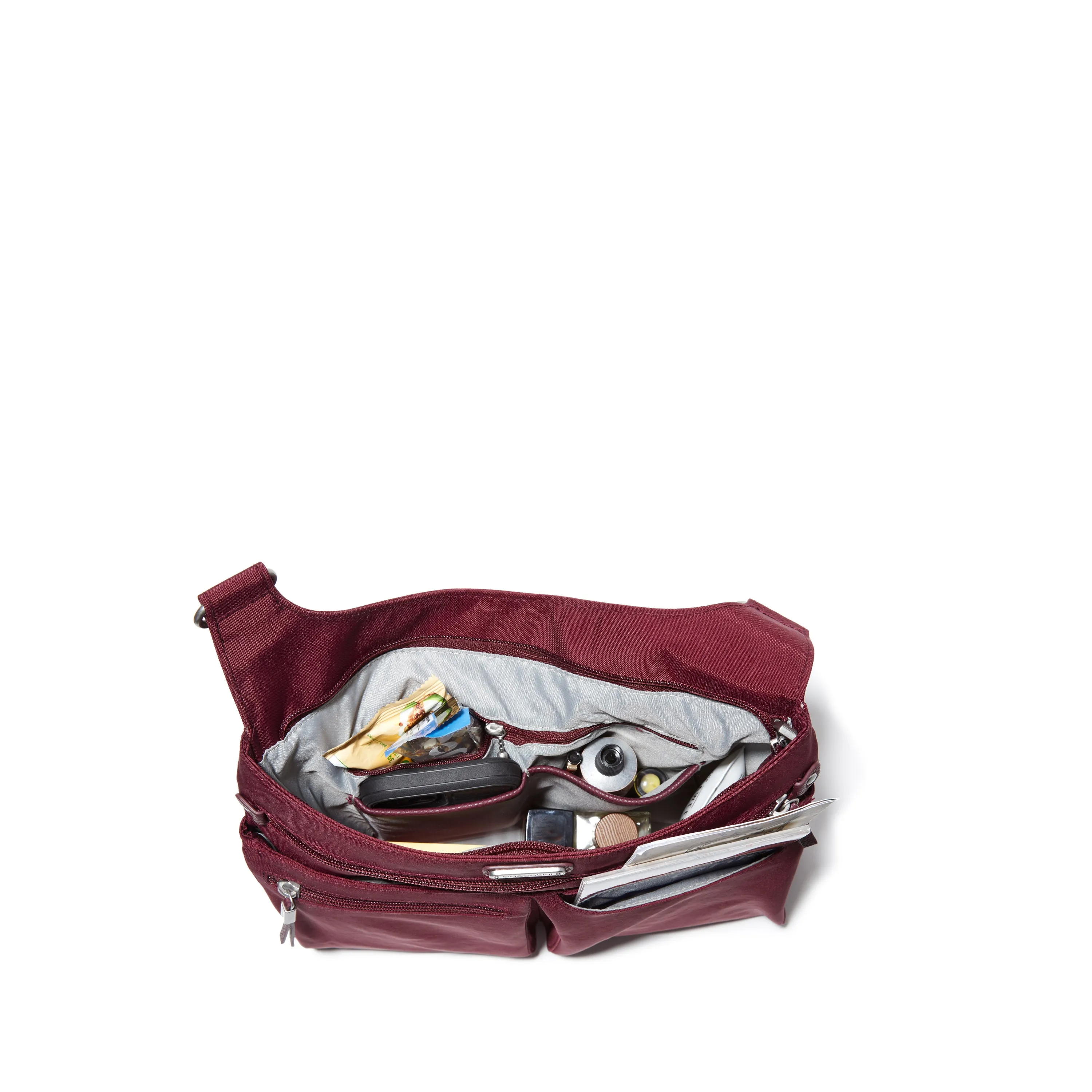 baggallini On Track Zip Crossbody with RFID phone wristlet