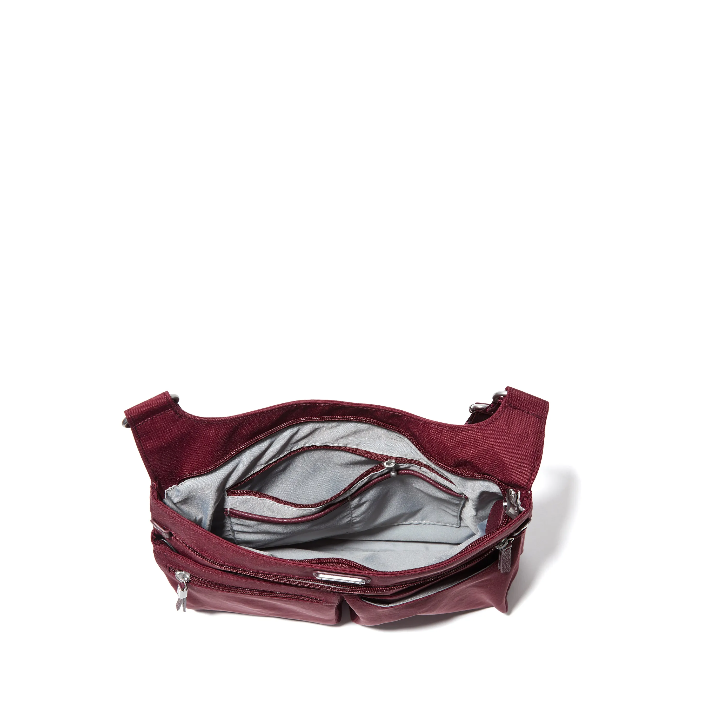 baggallini On Track Zip Crossbody with RFID phone wristlet