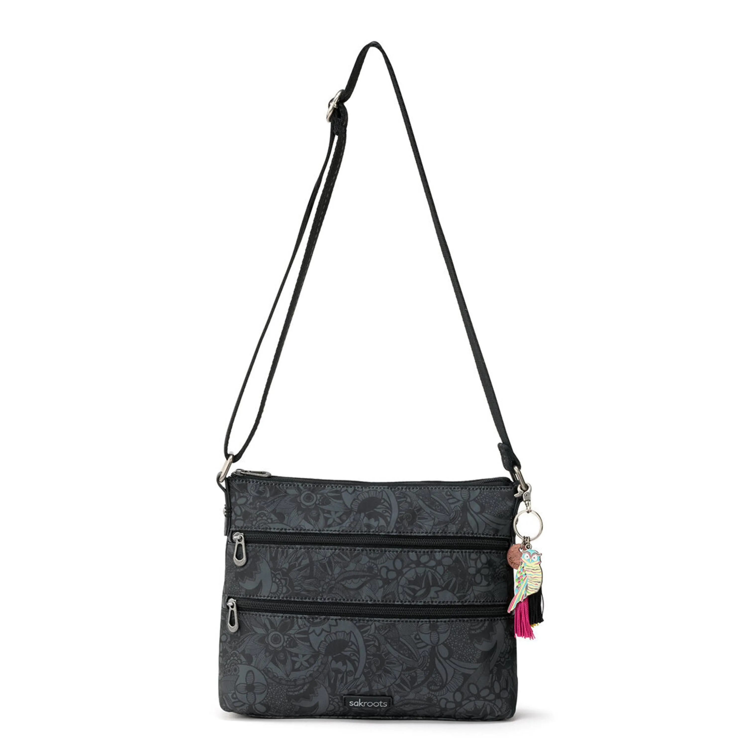 Basic Crossbody - EcoTwill - Black Spirit Desert