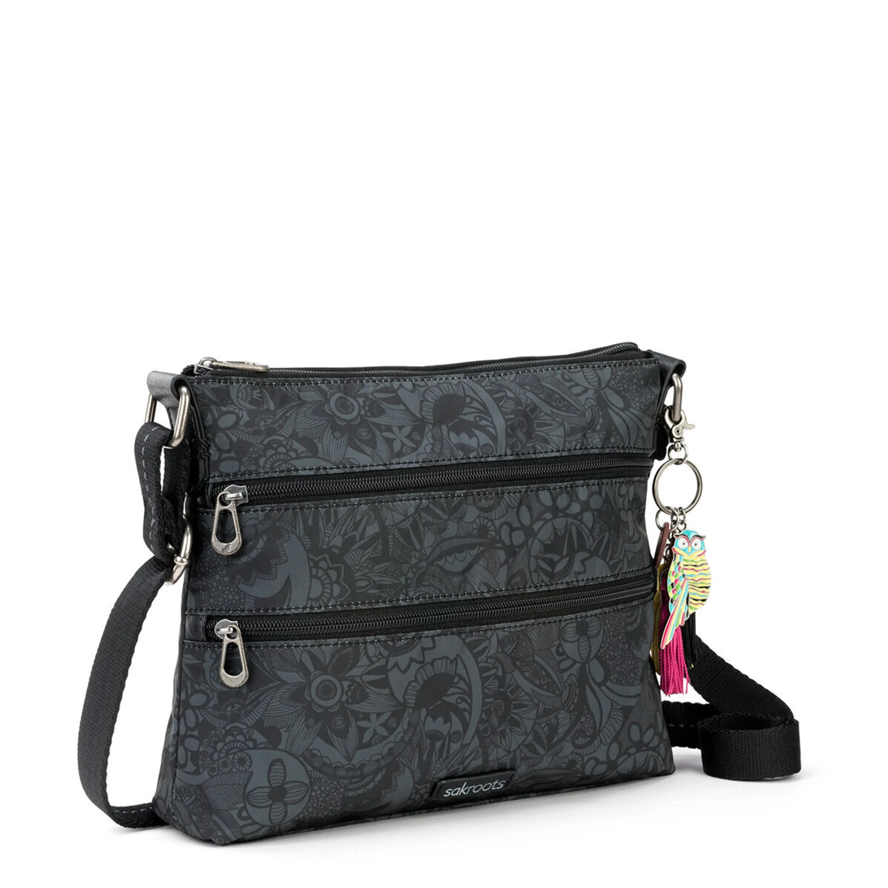 Basic Crossbody - EcoTwill - Black Spirit Desert