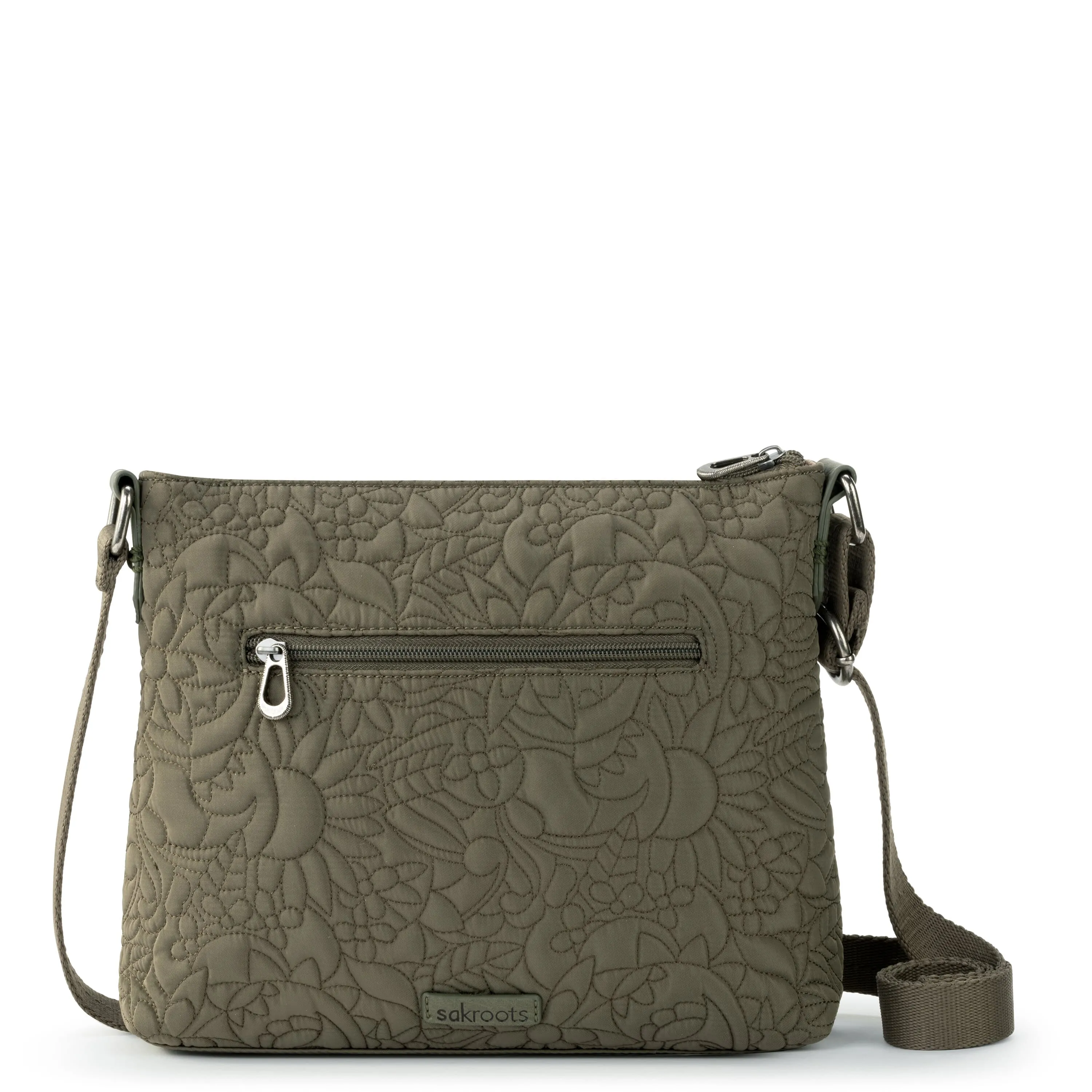 Basic Crossbody - EcoTwill - Olive Spirit Desert Quilted