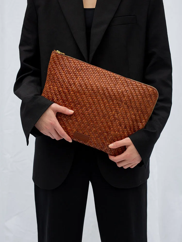 BATU L Dark Maroon Twill Pouch