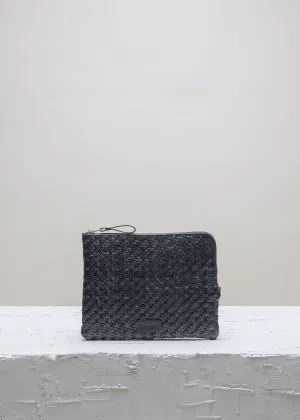 BATU S Black Navy Twill Pouch