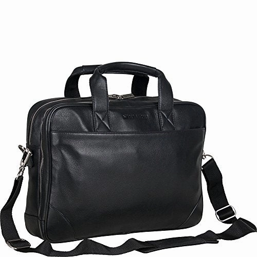 Ben Sherman Karino Leather 15" Laptop Business Case Briefcase, Brown One Size