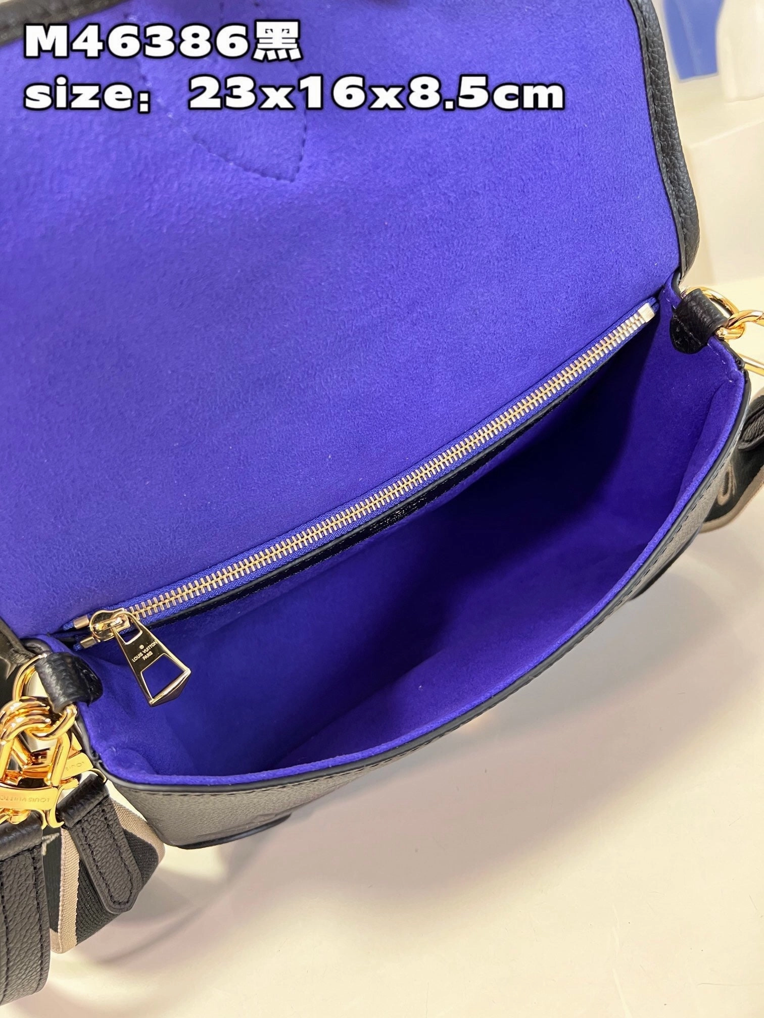 Black Monogram Empreinte Leather Diane Leather Crossbody Bag for Women