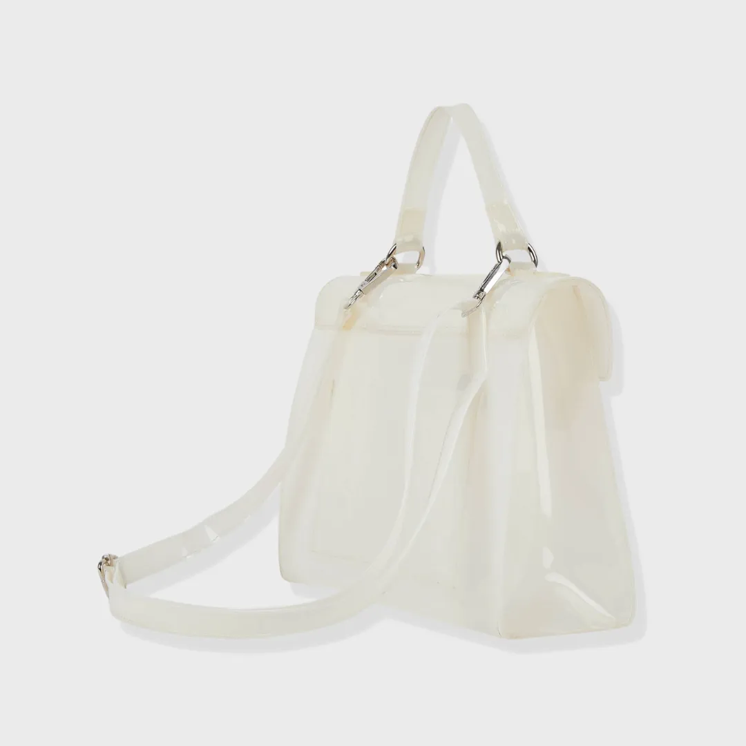 BLAIRE PVC SLING AND HANDBAG WHITE