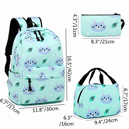 BLUBOON Backpack for School Girls Teens Bookbag Set Water Resistant Women Laptop Casual Daypack