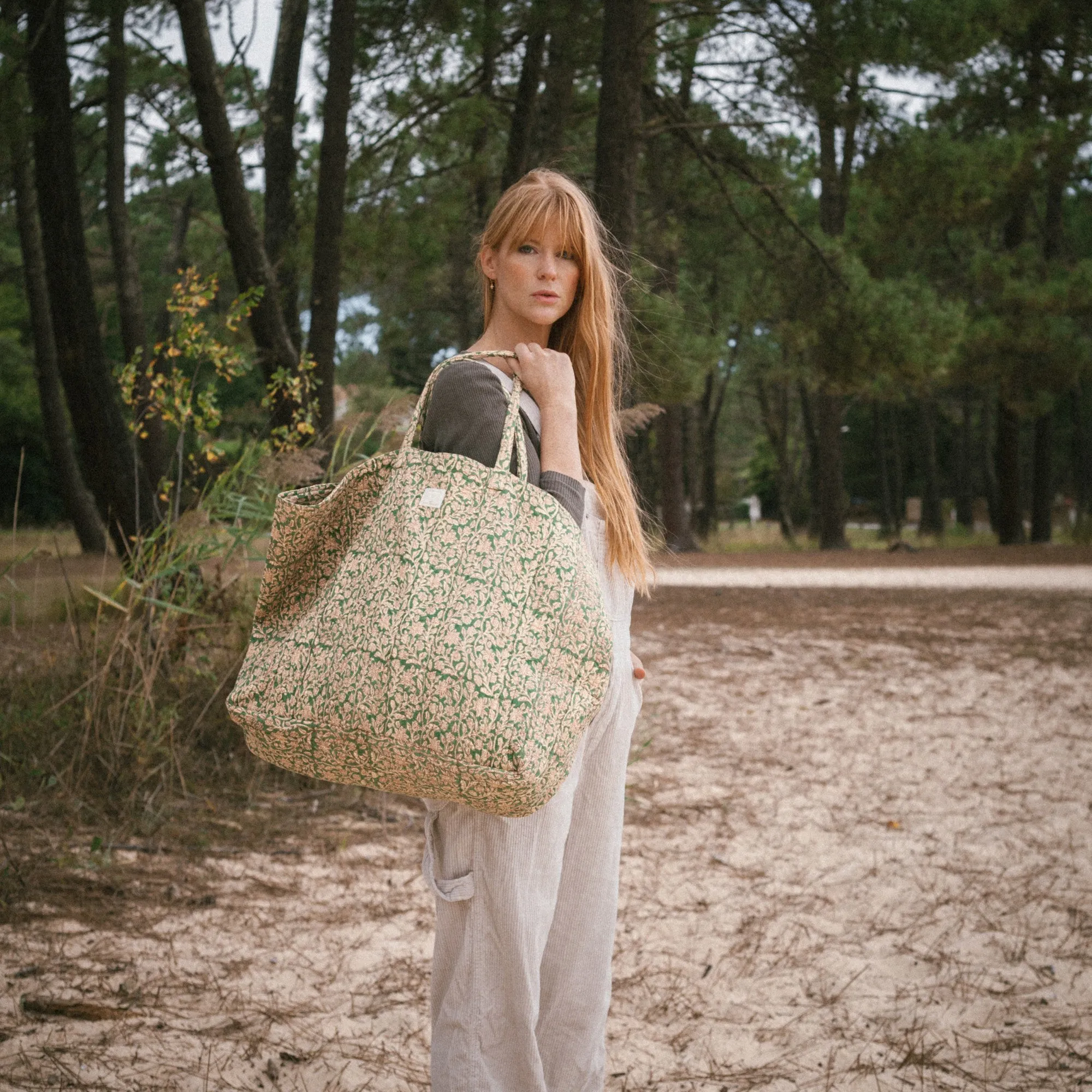 Bonheur du Jour Paris Shopper Bag Kaki Tu