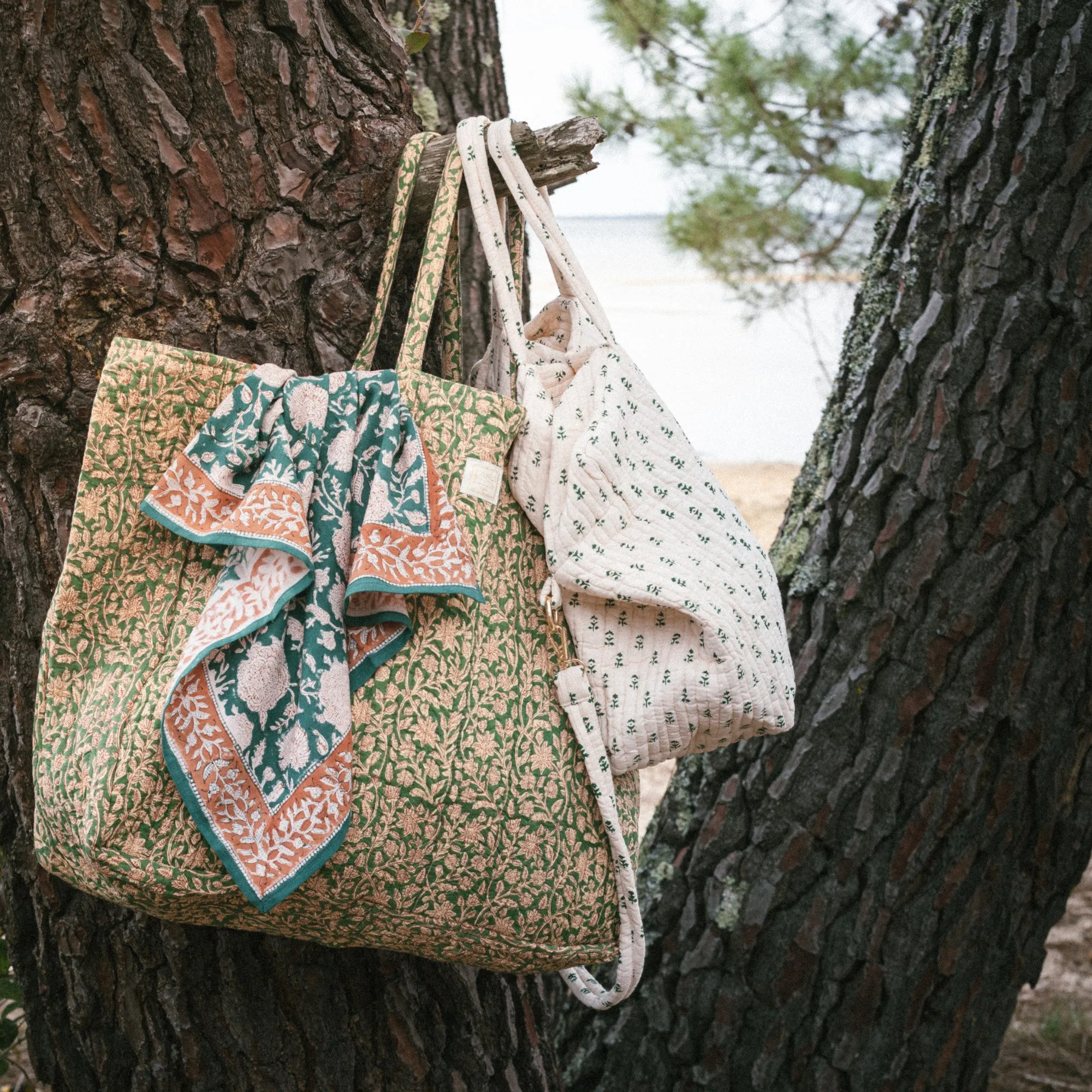 Bonheur du Jour Paris Shopper Bag Kaki Tu