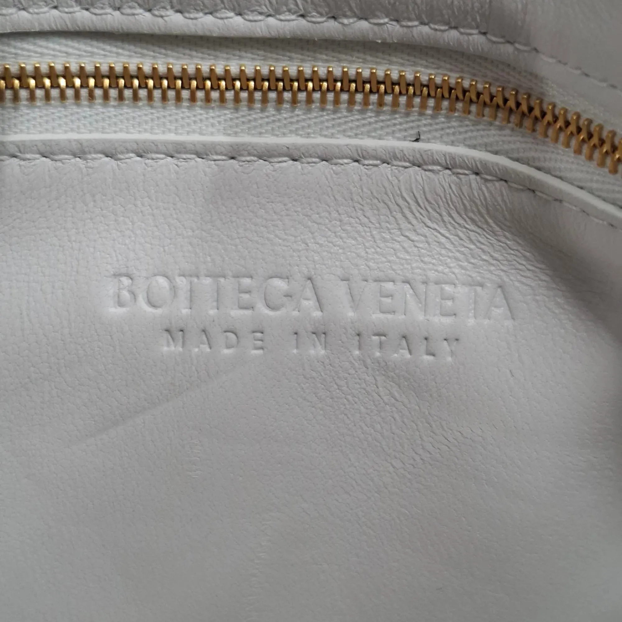Bottega Veneta Padded Cassette Shoulder Bag in White Leather
