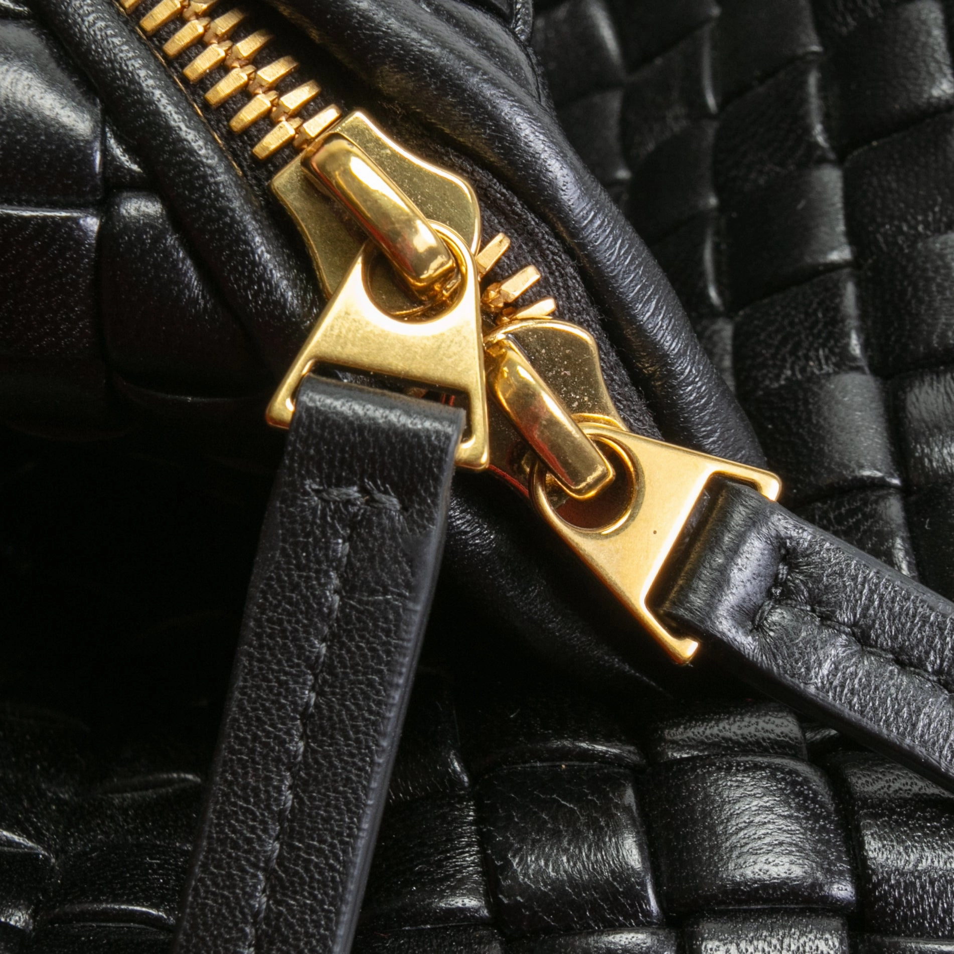 BOTTEGA VENETA Intrecciato Bowler Bag - Black