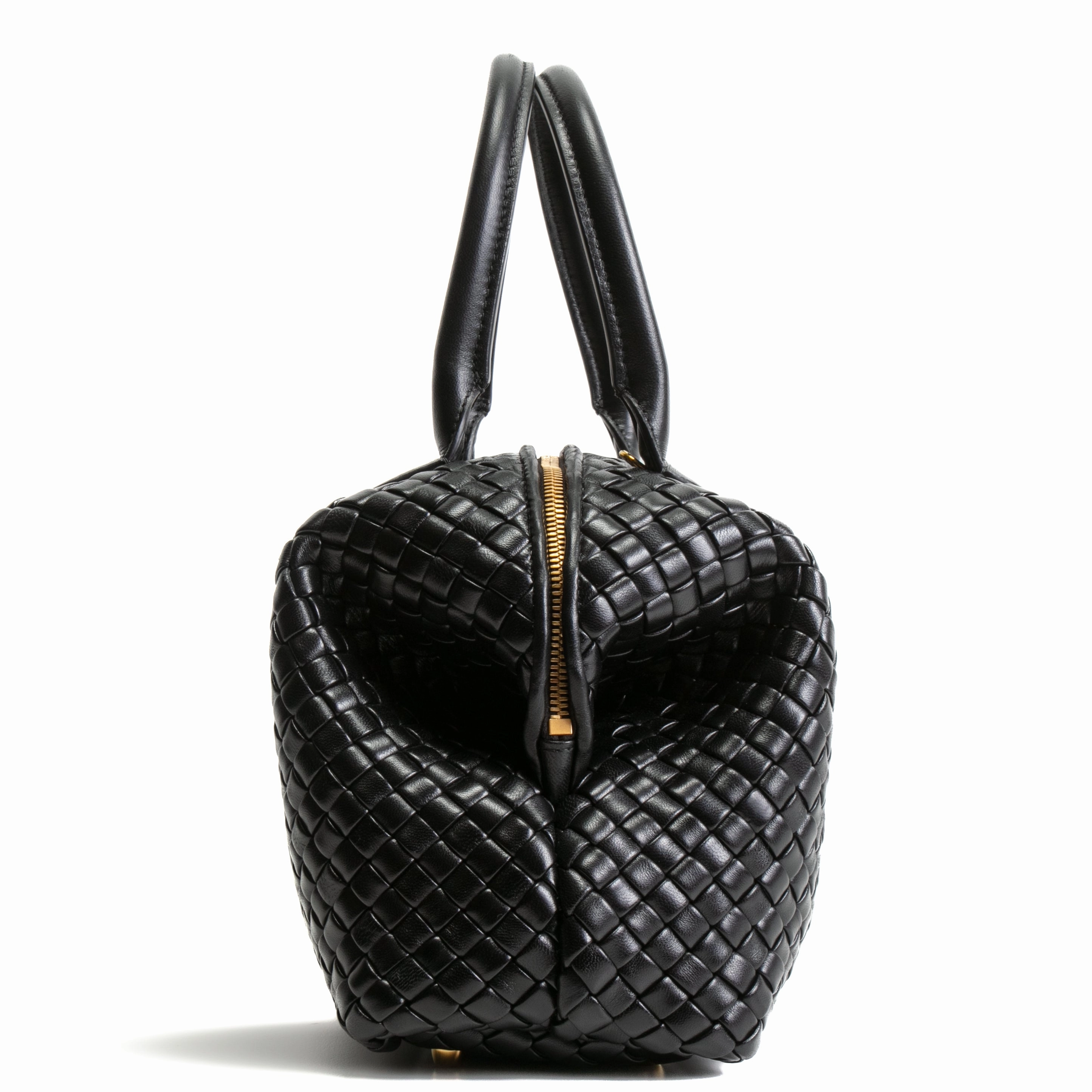 BOTTEGA VENETA Intrecciato Bowler Bag - Black