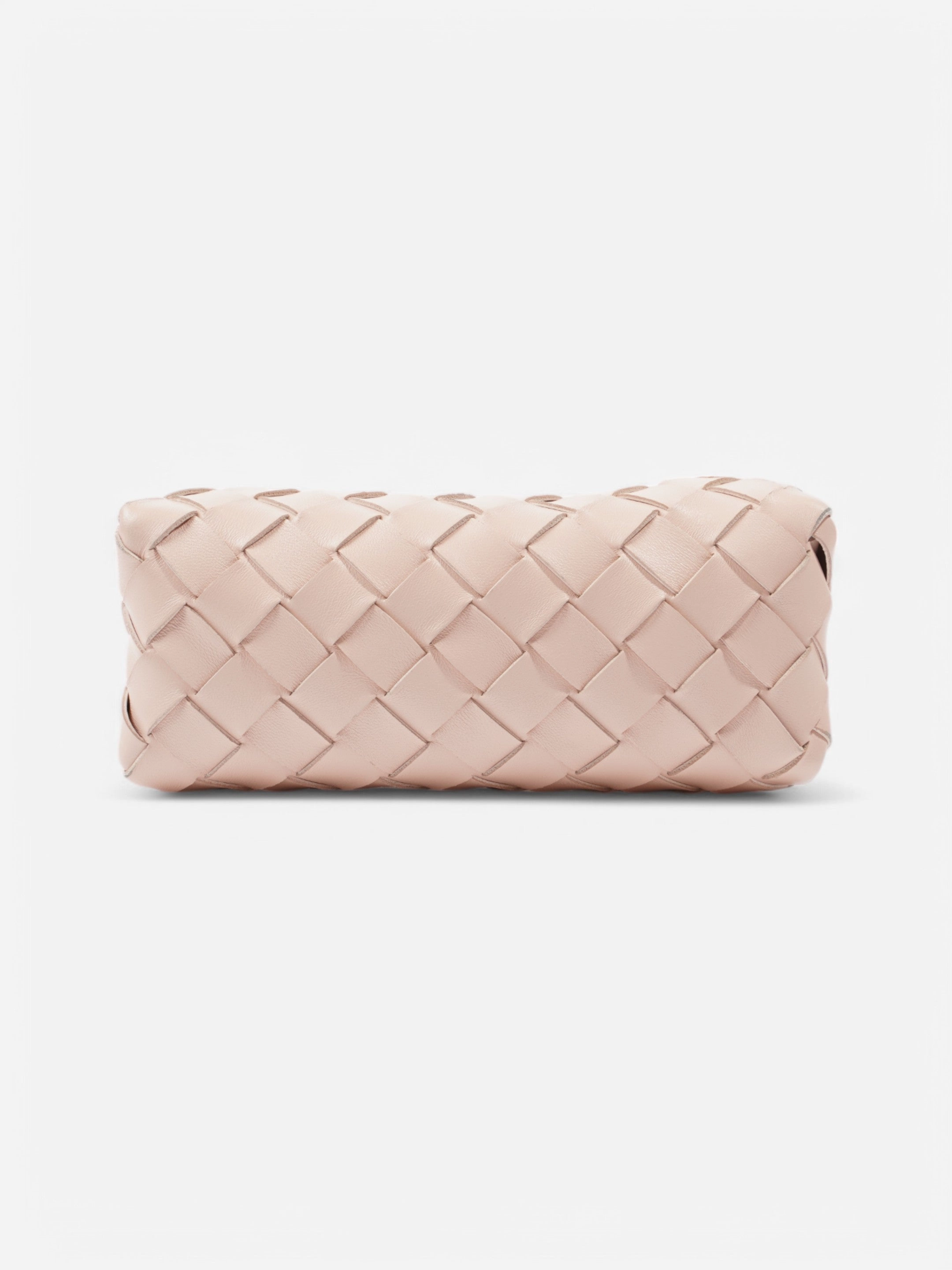 Bottega Veneta Loop Shoulder Bag Light Pink Intrecciato Leather Mini