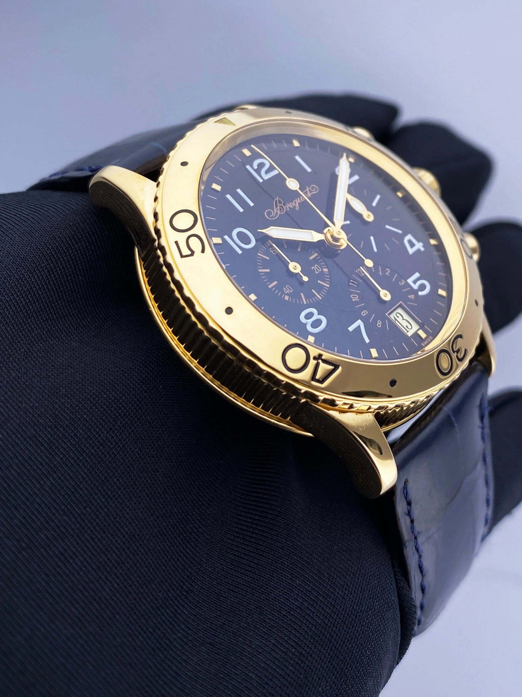 Breguet Type XX 3820 Black Dial Mens Watch