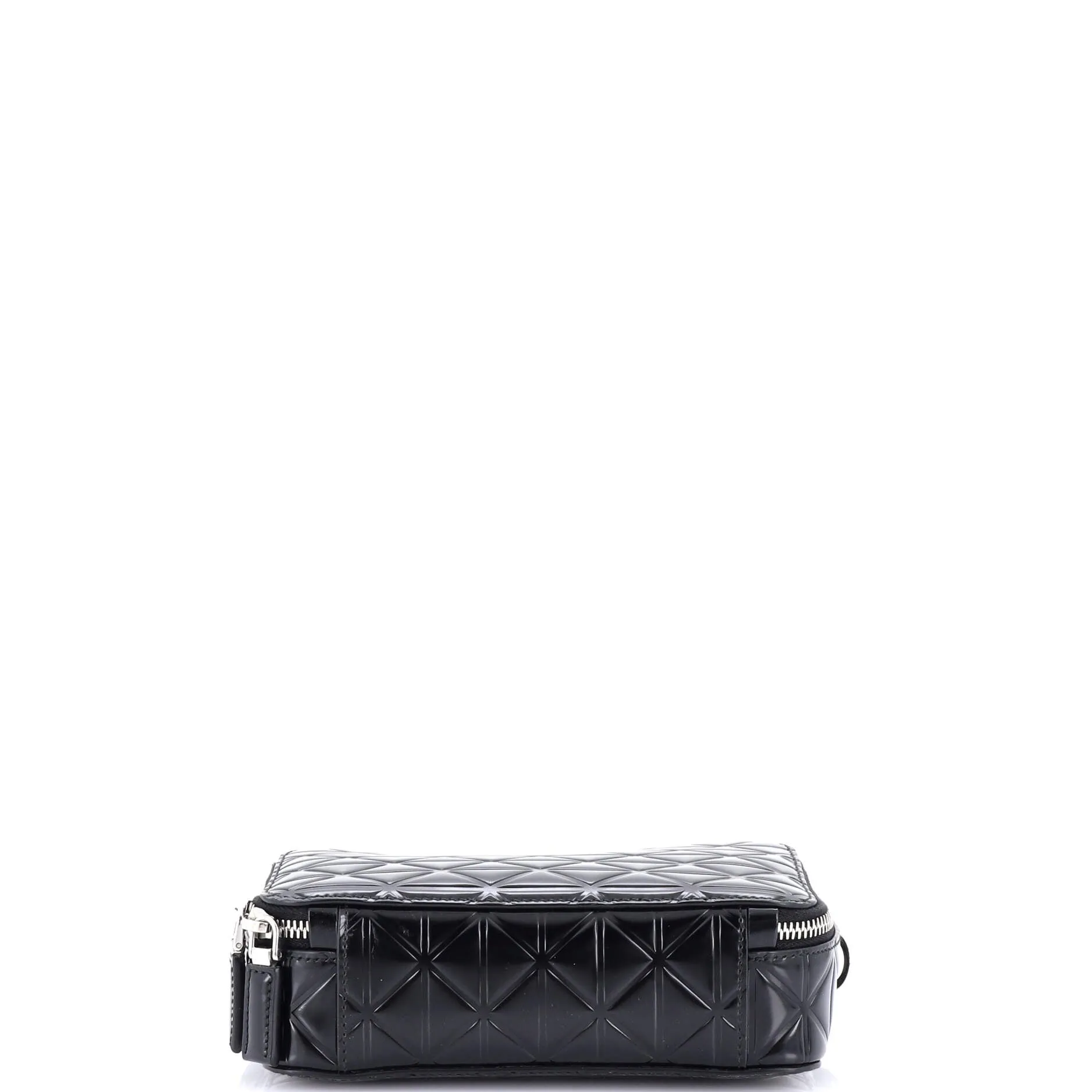 Brique Camera Crossbody Bag Embossed Leather