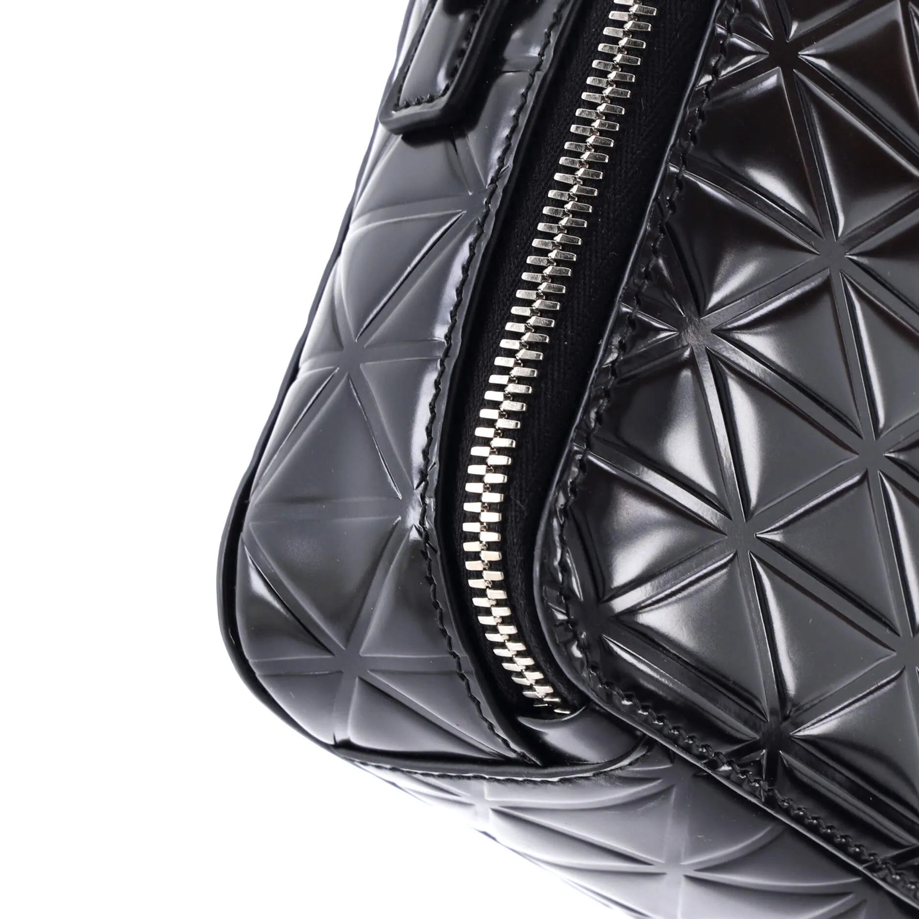 Brique Camera Crossbody Bag Embossed Leather