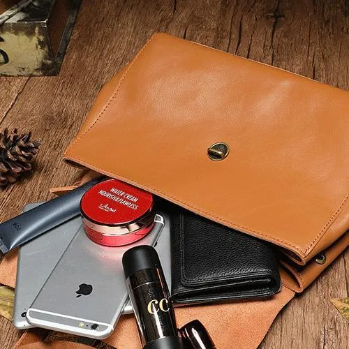 Brown Leather Womens Vintage Handbag Purse Shoulder Black Women's Work Handbag for Ladies