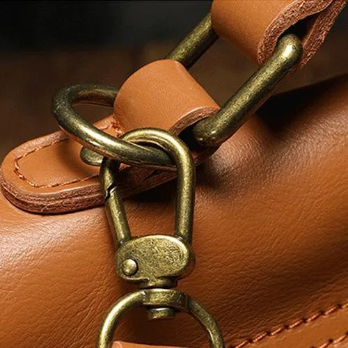 Brown Leather Womens Vintage Handbag Purse Shoulder Black Women's Work Handbag for Ladies