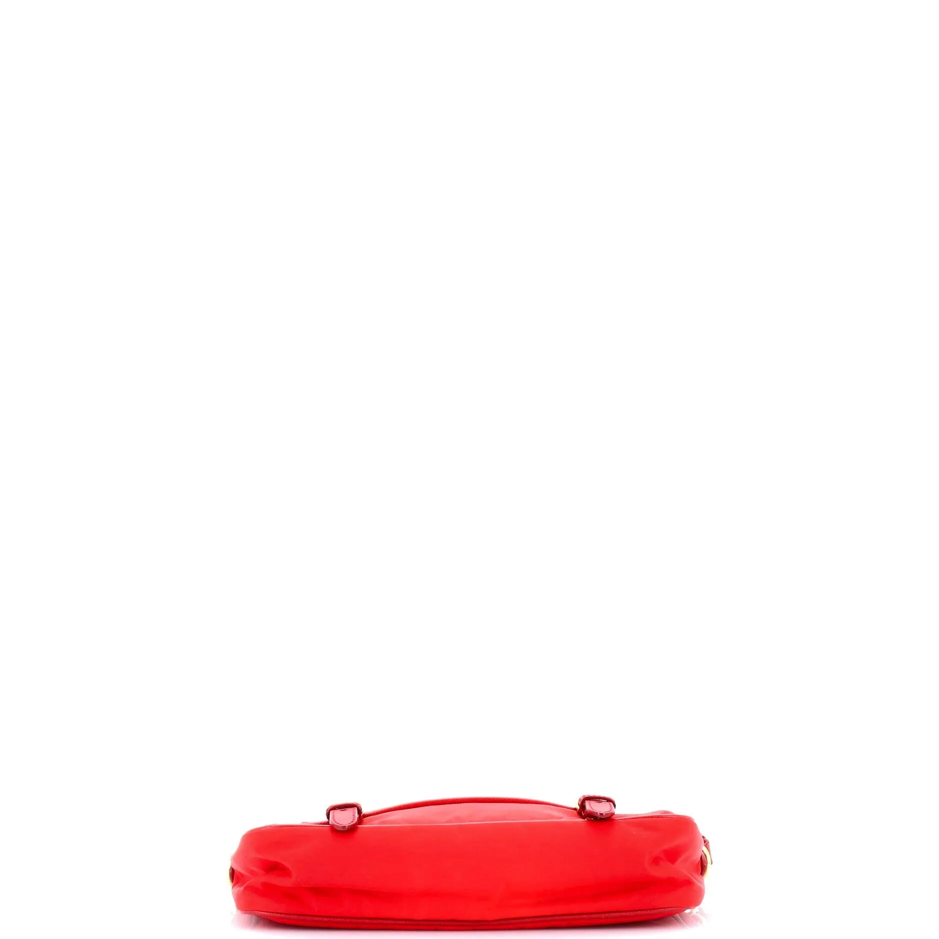 Buckle Flap Crossbody Bag Tessuto with Saffiano Leather