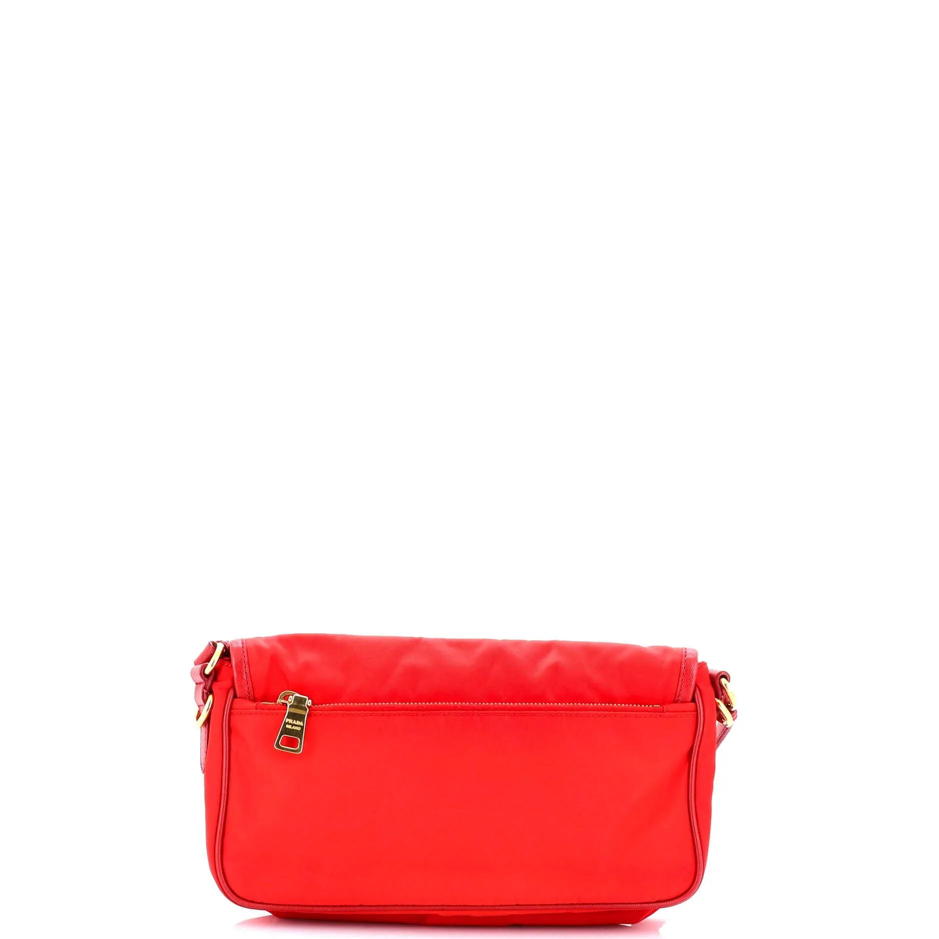 Buckle Flap Crossbody Bag Tessuto with Saffiano Leather