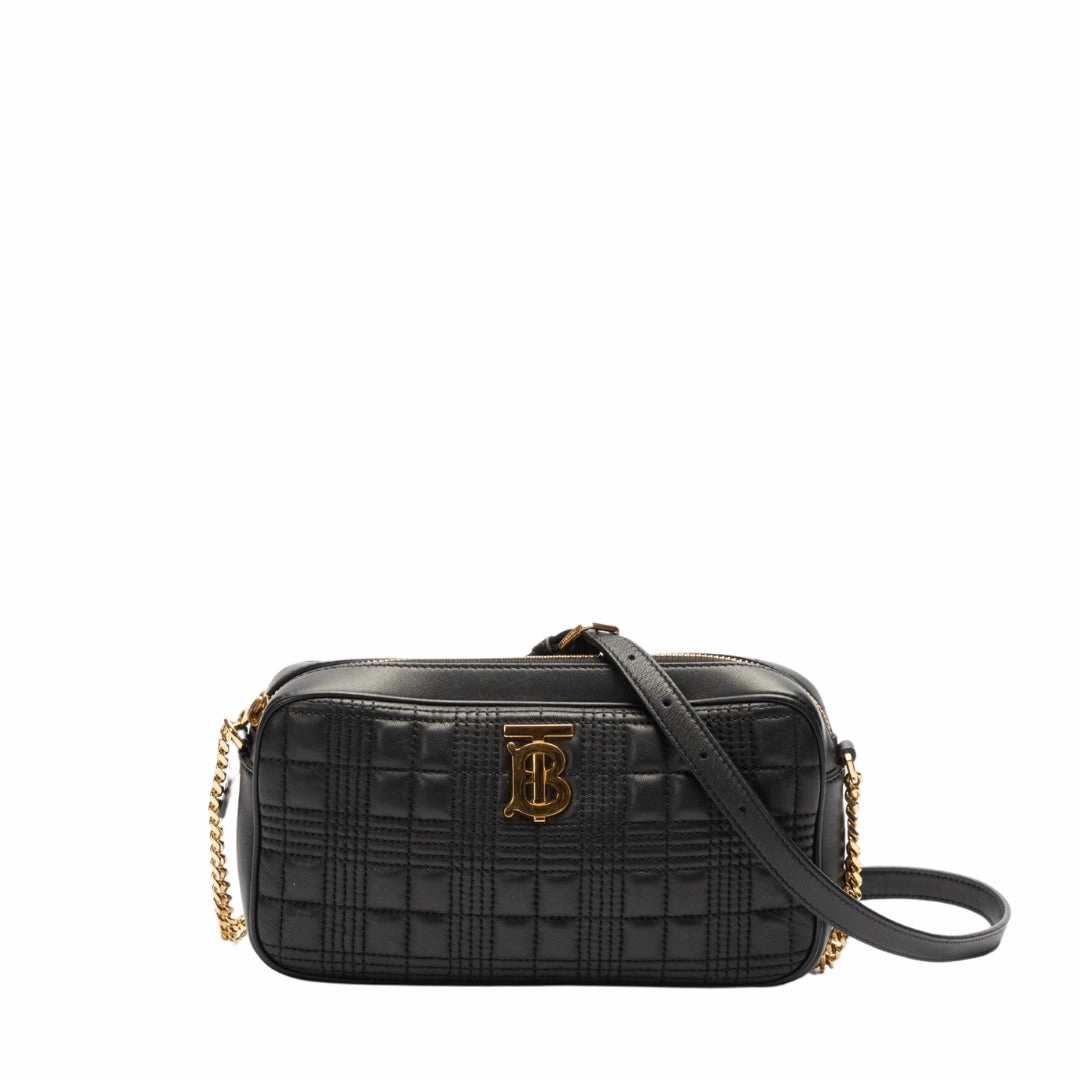 Burberry Quilted Leather Lola Crossbody Bag
