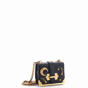 Cahier Crossbody Bag Embellished Leather Micro