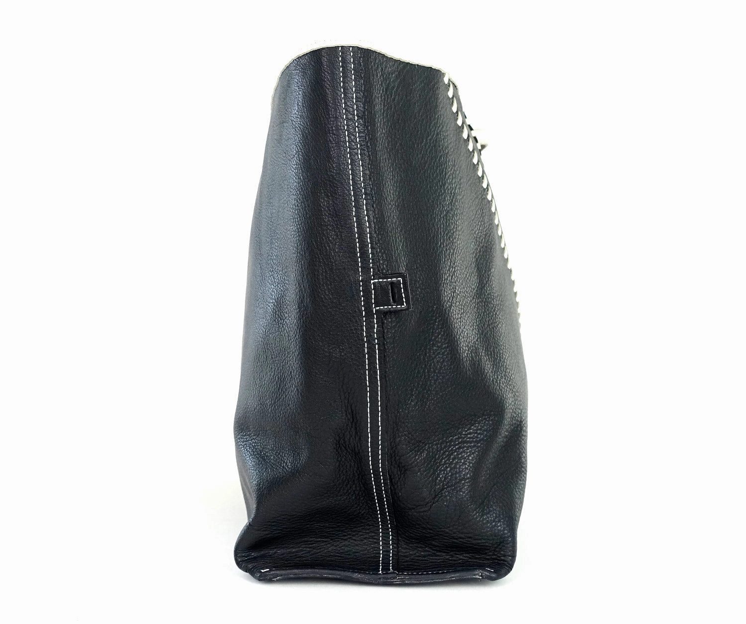 Calf Leather Reversible Tote Bag