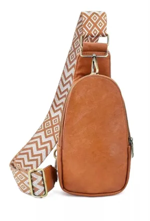 Camille Crossbody Sling Bag In Camel