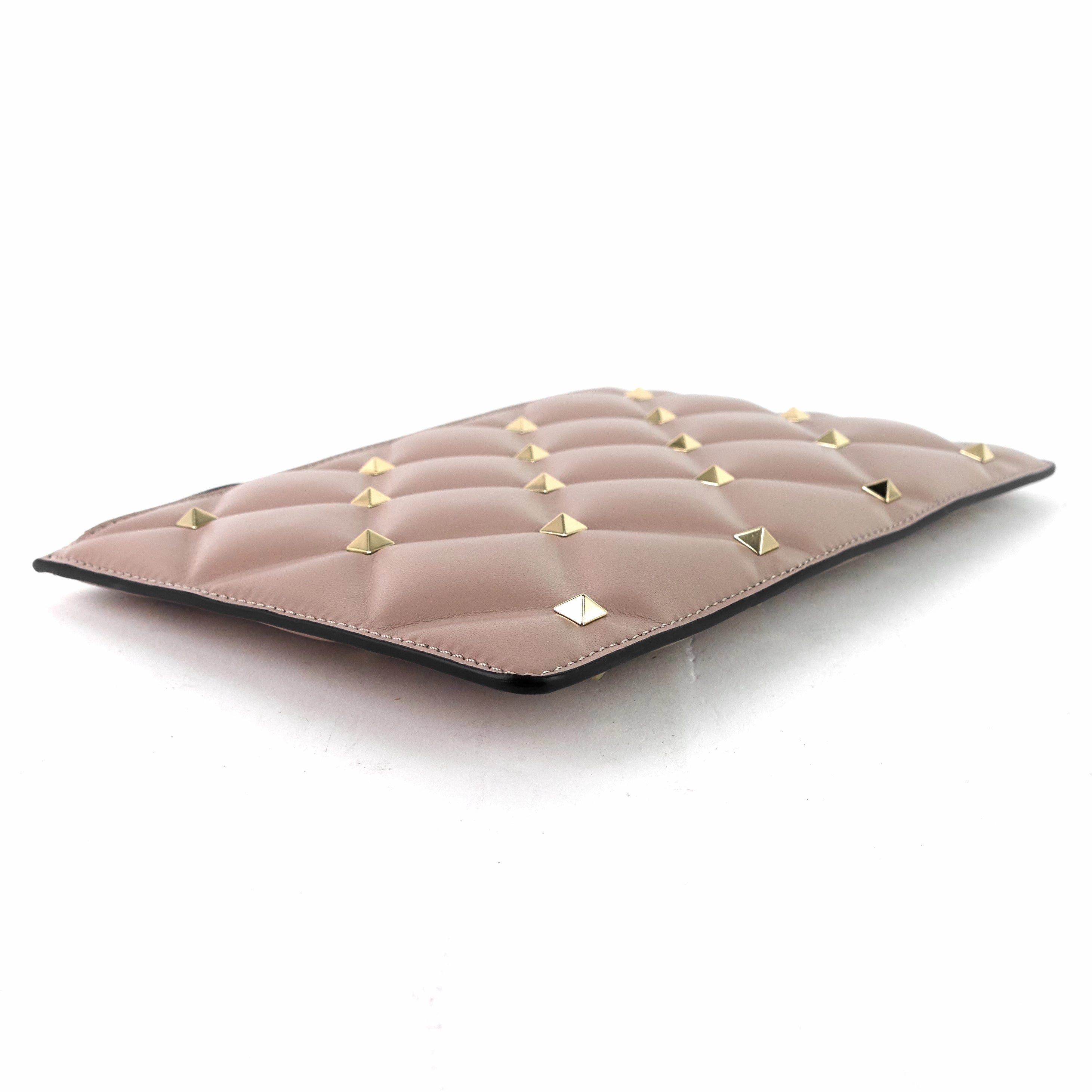 Candystud Small Leather Clutch Bag