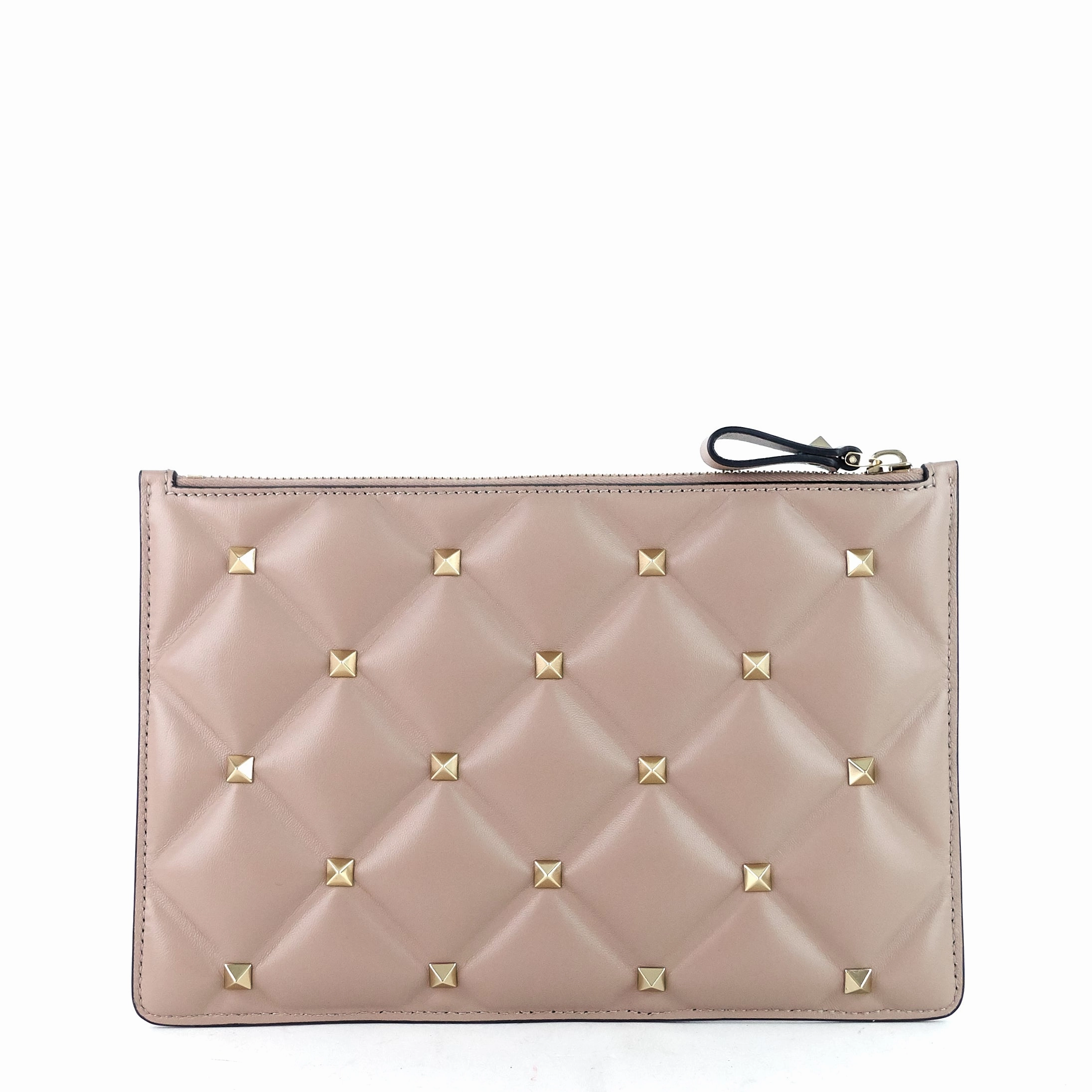 Candystud Small Leather Clutch Bag