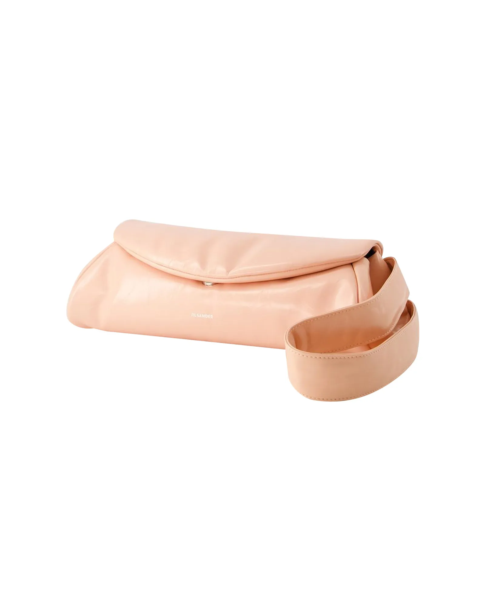 Cannolo Grande Padded Hobo Bag - Jil Sander - Leather - Peach Pearl