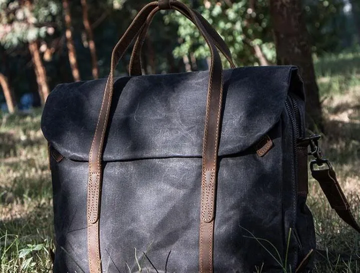 Canvas Messenger Bag for men Vintage Handbag Shoulder Bag for men