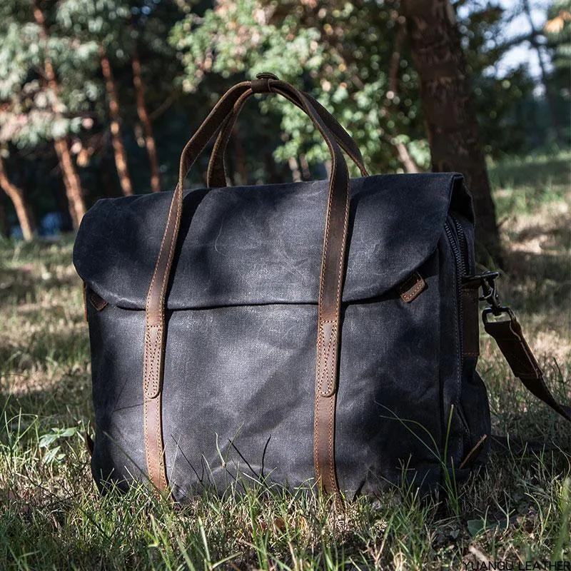 Canvas Messenger Bag for men Vintage Handbag Shoulder Bag for men