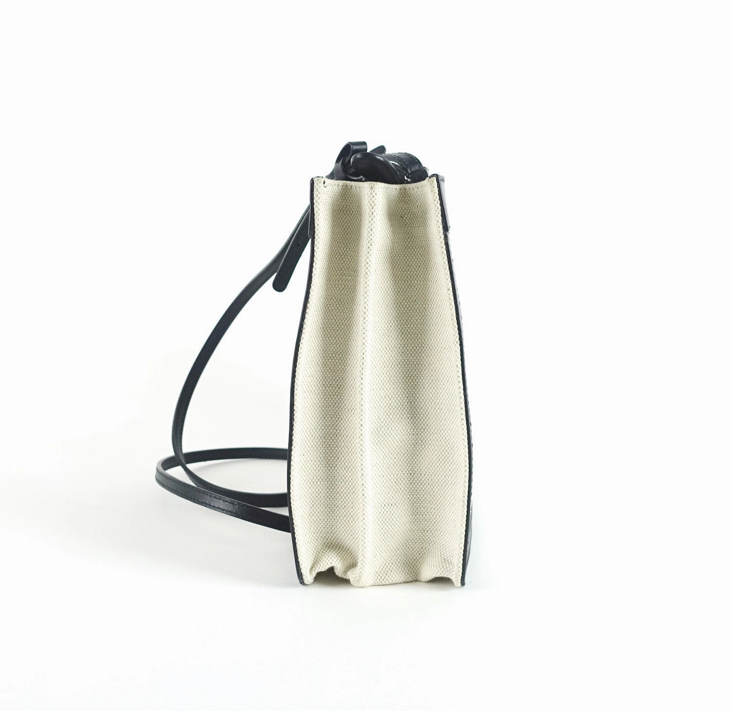 Canvas and Leather Tote Bag