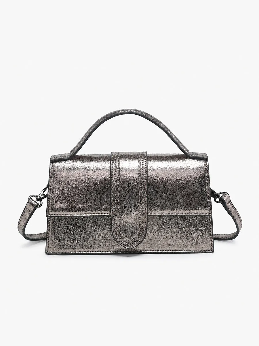 Capri Vegan Metallic Clutch