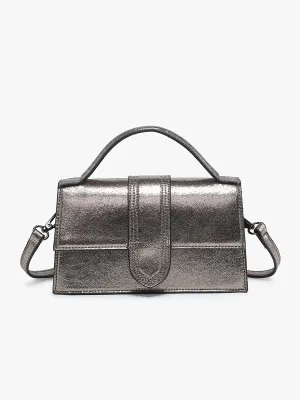 Capri Vegan Metallic Clutch