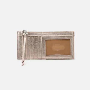 Carte Card Case Metallic Leather Cameo Quartz
